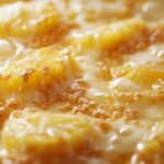 Golden Pineapple Casserole With Buttery Cracker Topping And Melted Cheese, Fresh Out Of The Oven