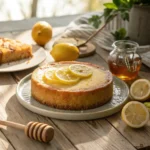 Honey lemon cake rustic Italian style