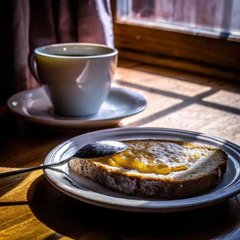 Italian lemon jam on toast